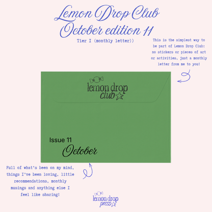 Lemon Drop Club - a monthly letter!