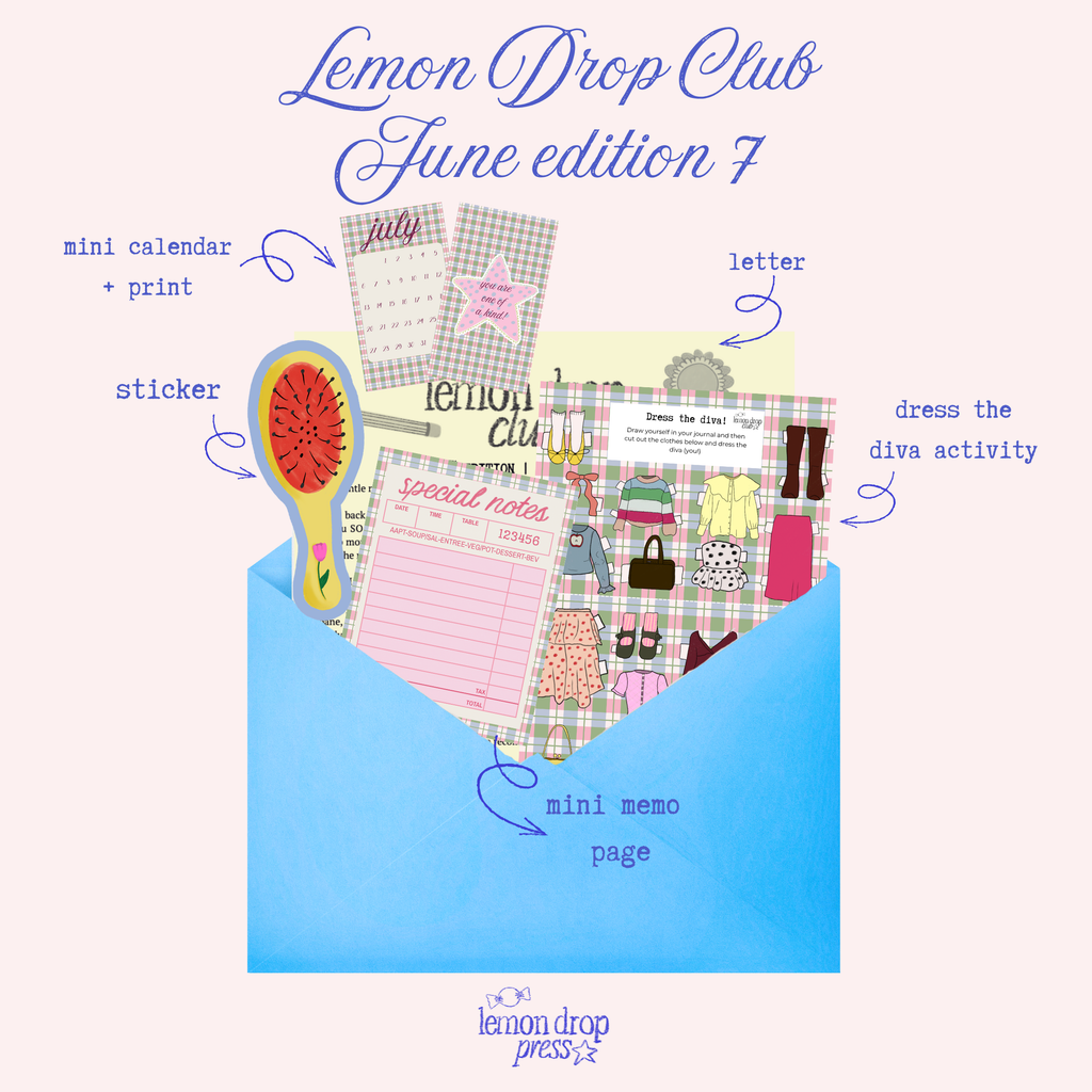 Lemon Drop Club - a monthly snail mail club!