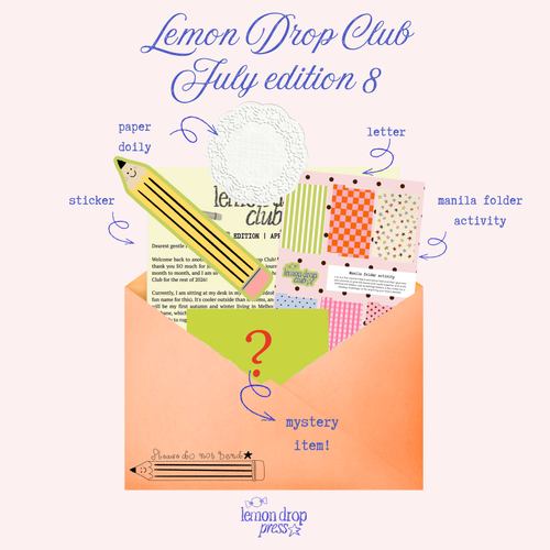 Lemon Drop Club - a monthly snail mail club!