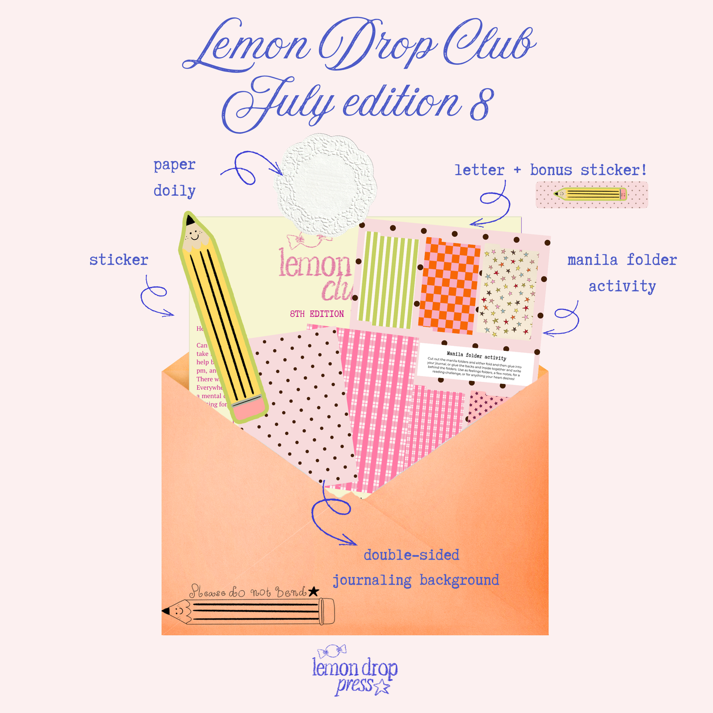 Lemon Drop Club - a monthly snail mail club!