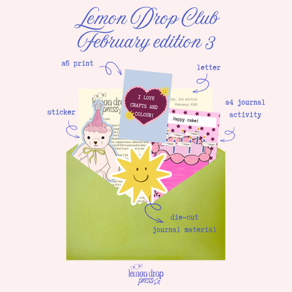 Lemon Drop Club - a monthly snail mail club!