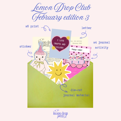 Lemon Drop Club - a monthly snail mail club!