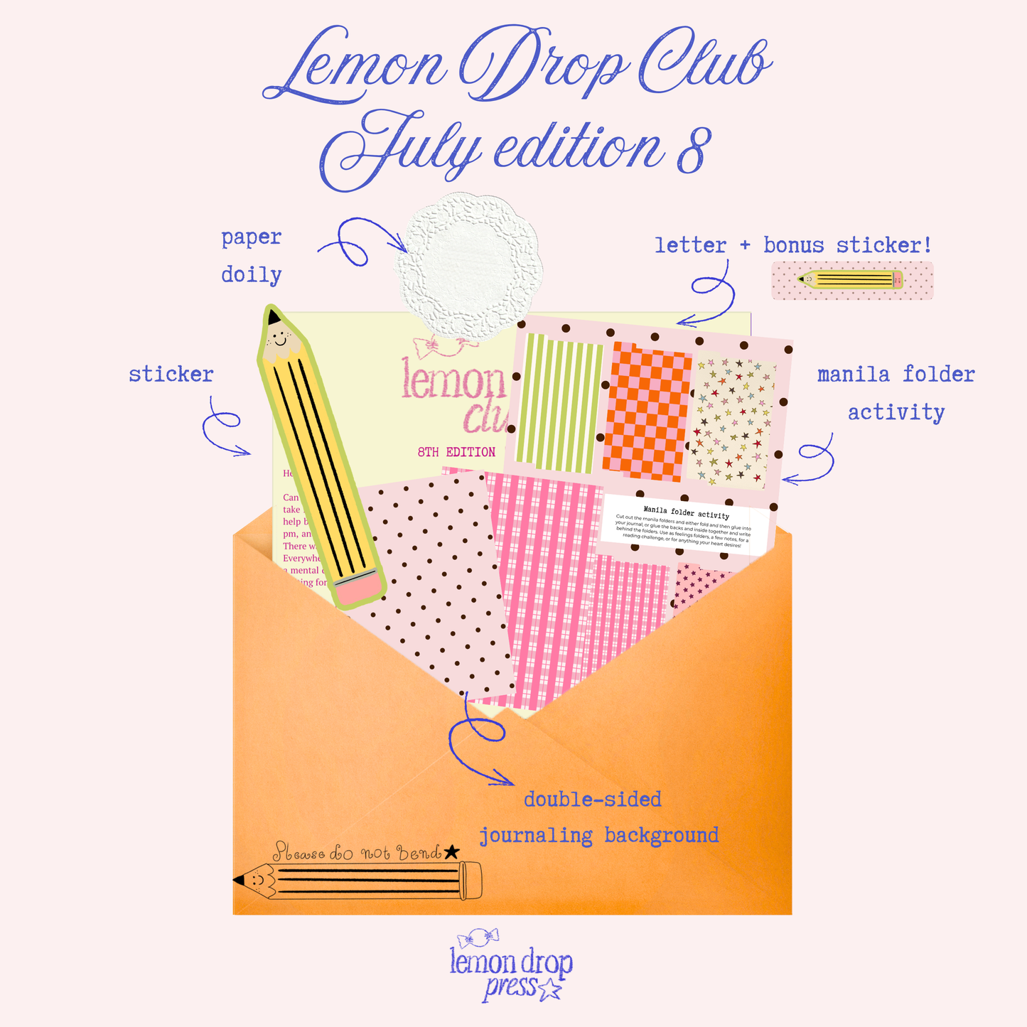 Lemon Drop Club - a monthly snail mail club!