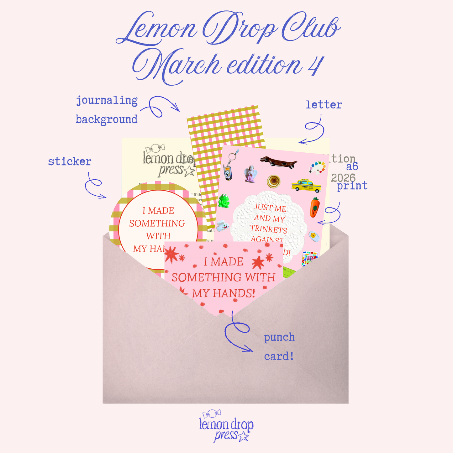 Lemon Drop Club - a monthly snail mail club!