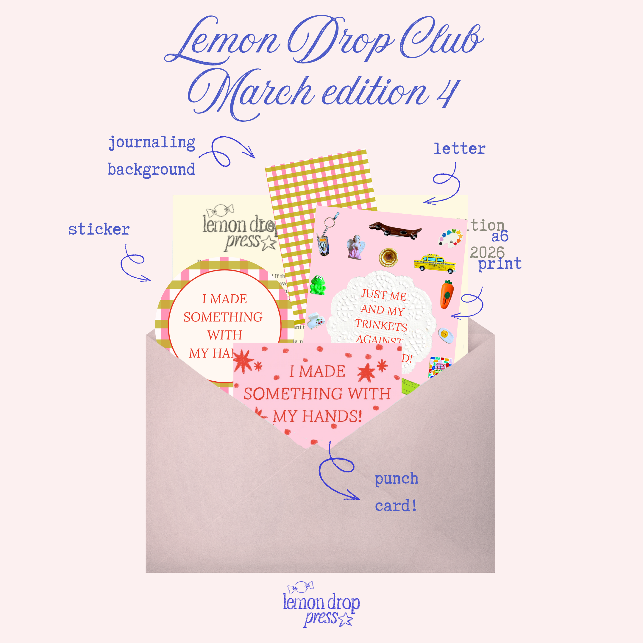 Lemon Drop Club - a monthly snail mail club!